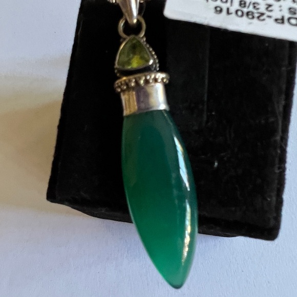 Green Onyx & Peridot Necklace - Picture 3 of 3